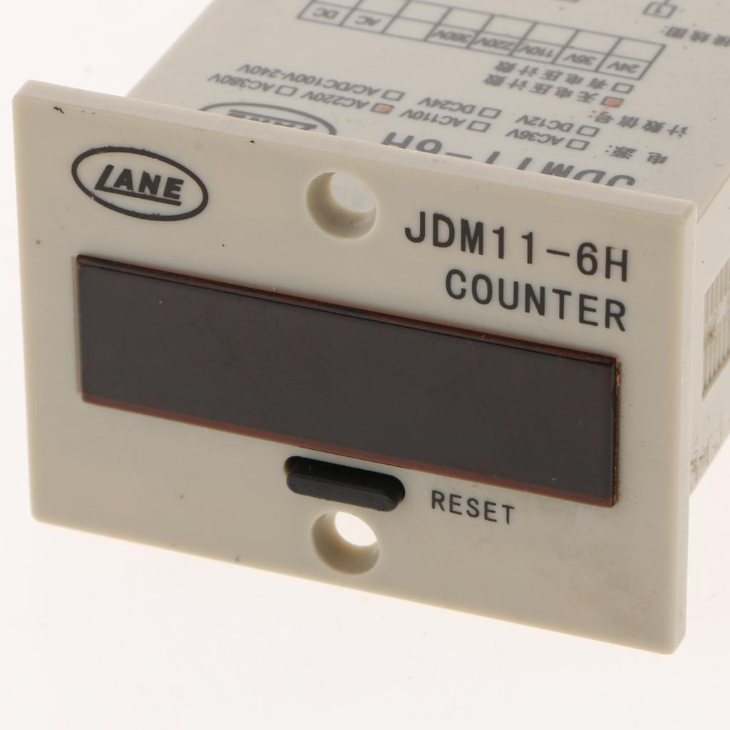 JDM11-6H Electronic Counter Sensor LED Display four pin AC220V