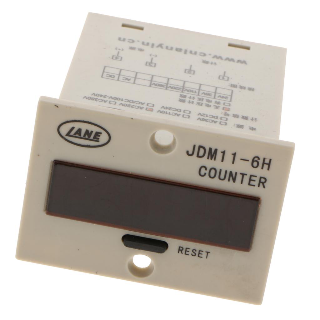 JDM11-6H Electronic Counter Sensor LED Display four pin AC220V