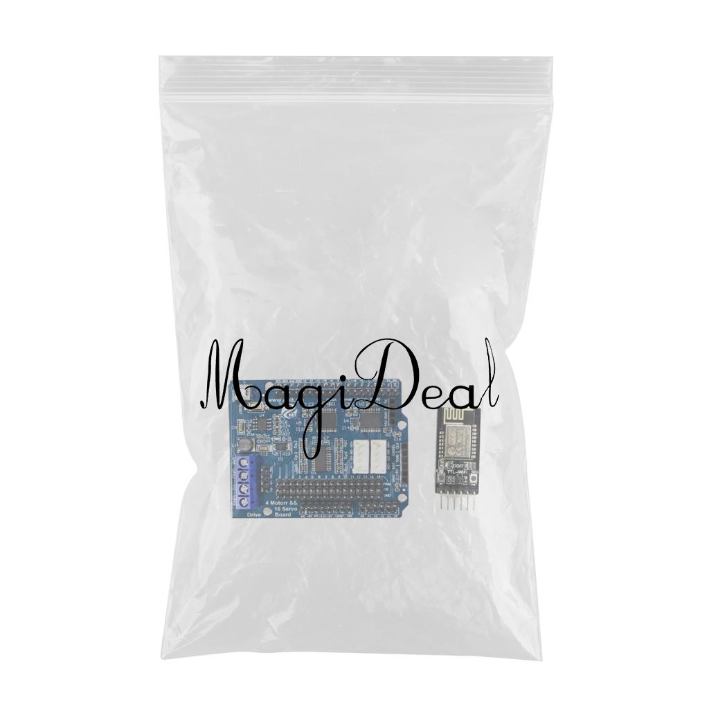 2/4 DC Motor 16-Way Servo Drive Board Arduino Motor Drive Board+WiFi Module