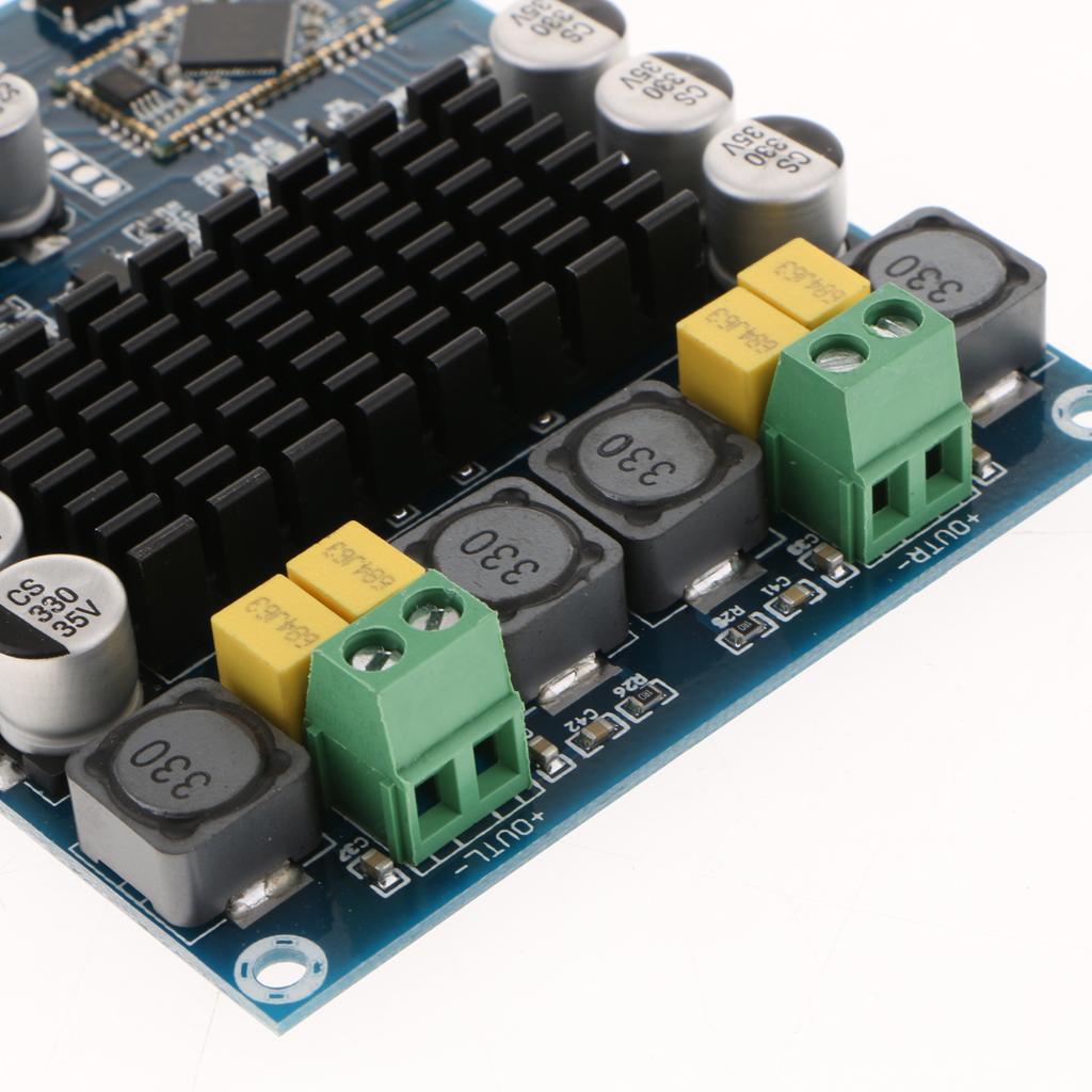 TPA3116D2 Wireless BT 4.0 Dual Channel 120W+120W Audio Receiver Digital Amplifier Board DC 12V-24V for DIY Home Sound Car Audio