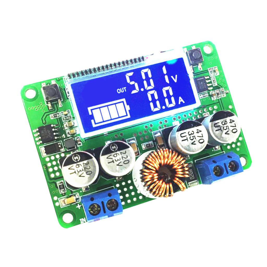 DC DC 48V Push button Adjustable Step down 7A LCD Current Meter Display