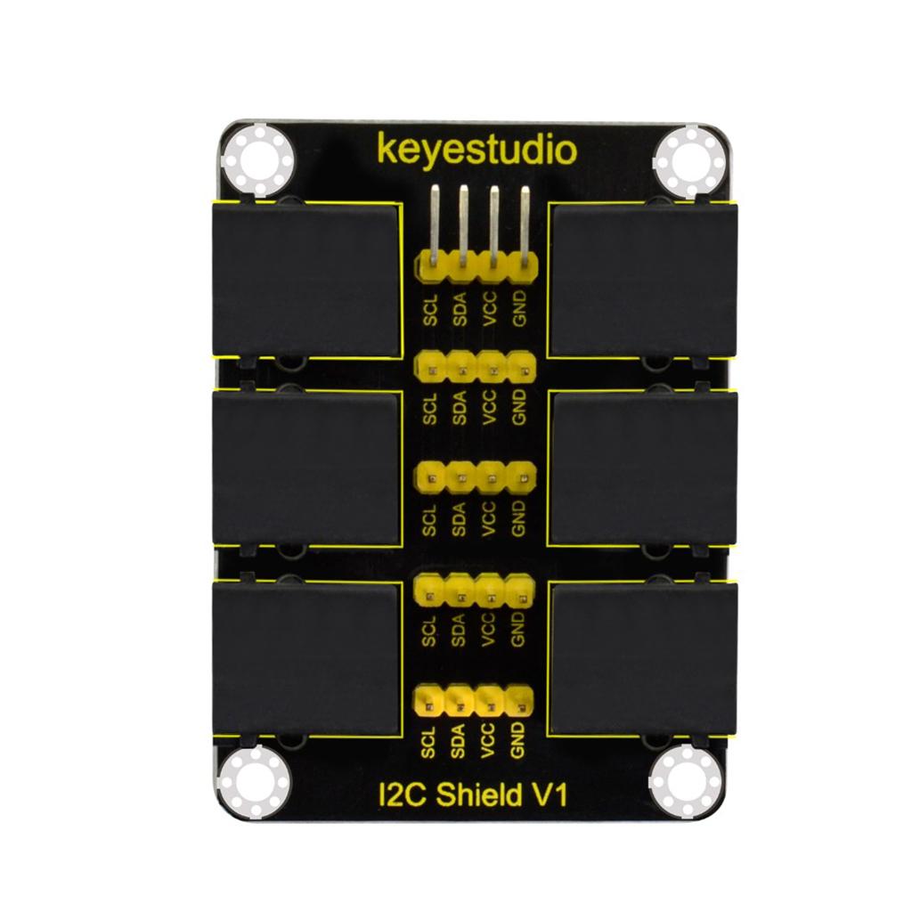 Keyestudio EASY Plug RJ11 IIC Interface Conversion Shield Compatible with Both EASY Plug Interface and 2.54mm Pitch Header Interface