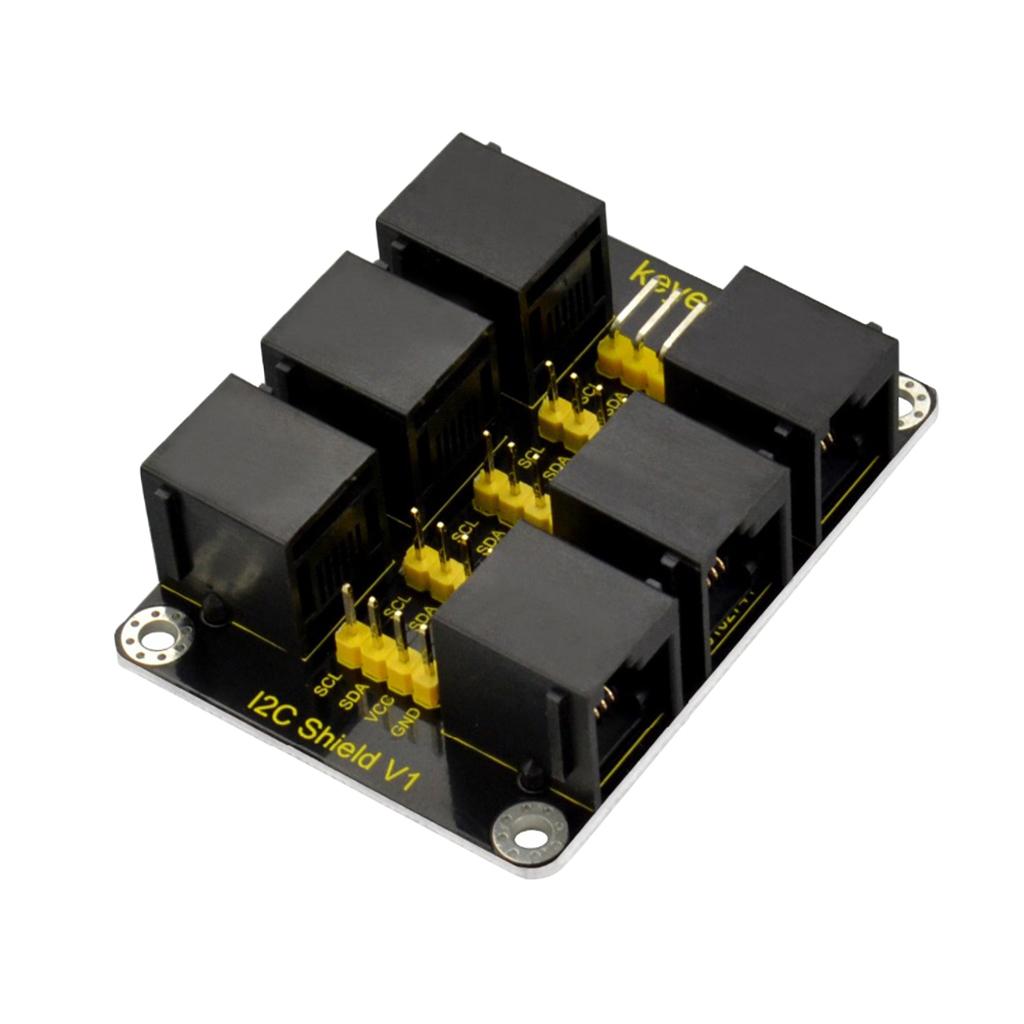 Keyestudio EASY Plug RJ11 IIC Interface Conversion Shield Compatible with Both EASY Plug Interface and 2.54mm Pitch Header Interface