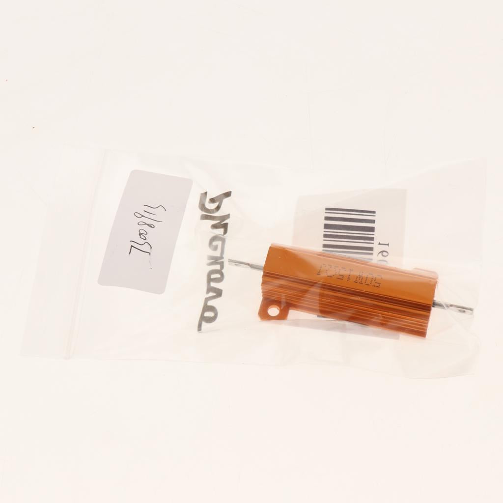 Gold Aluminum Shell resistor RX24 50W High Power Resistor For LED Bulb 15R