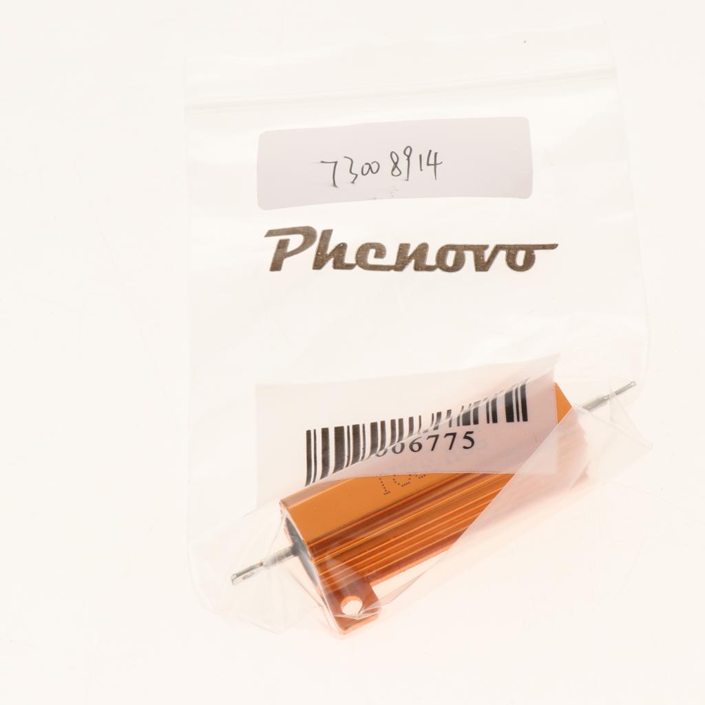 Gold Aluminum Shell resistor RX24 50W High Power Resistor For LED Bulb 20R