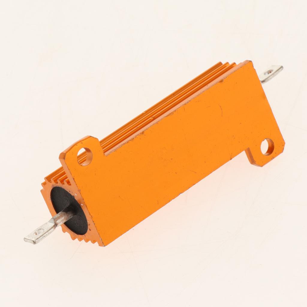 Gold Aluminum Shell resistor RX24 50W High Power Resistor For LED Bulb 200R