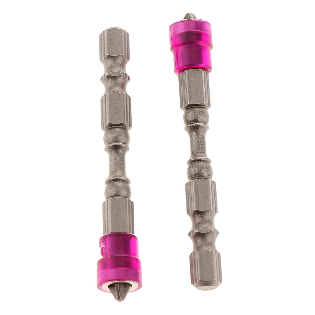 5 in 1 Phillips Cross Screwdriver Bit Set Hex for Drill Screw Driver Purple