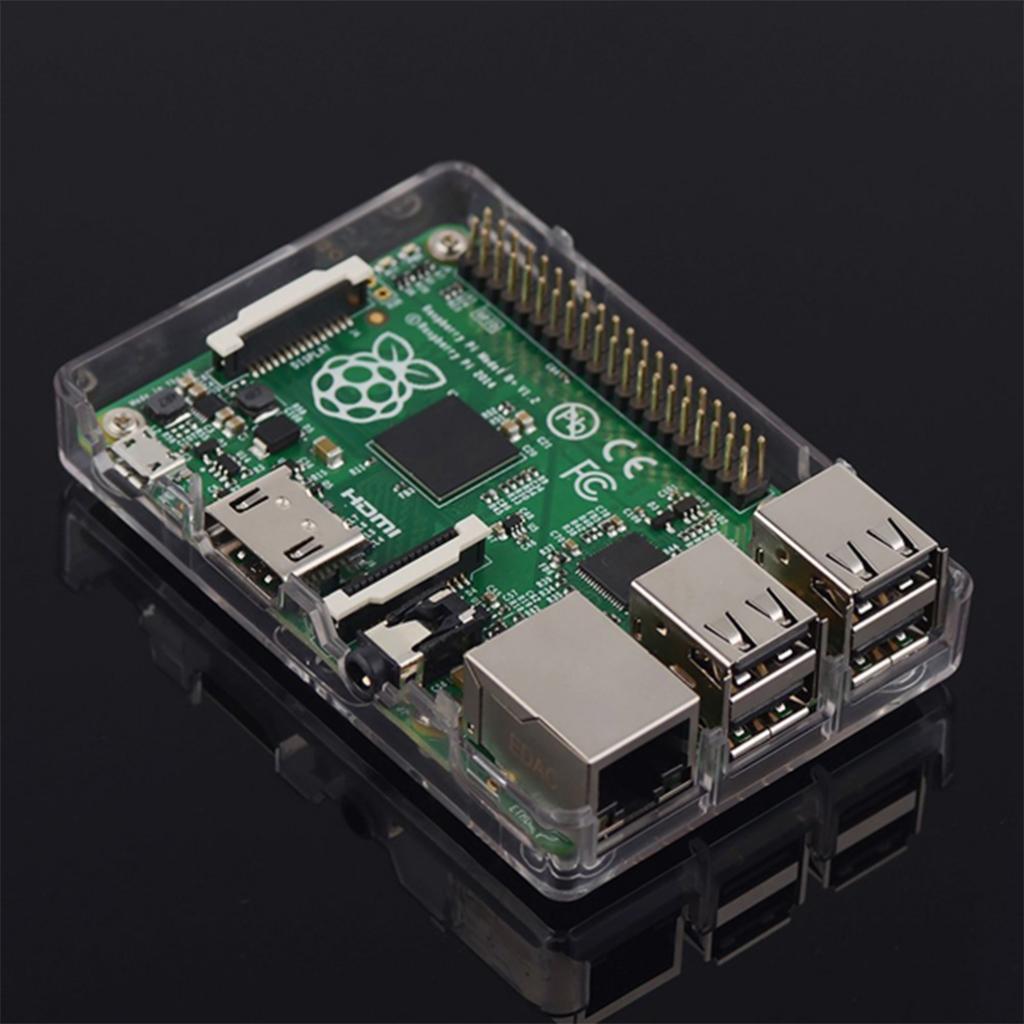 Case Housing Shell Enclosure for the Raspberry Pi Model 3B 2B+ Transparent