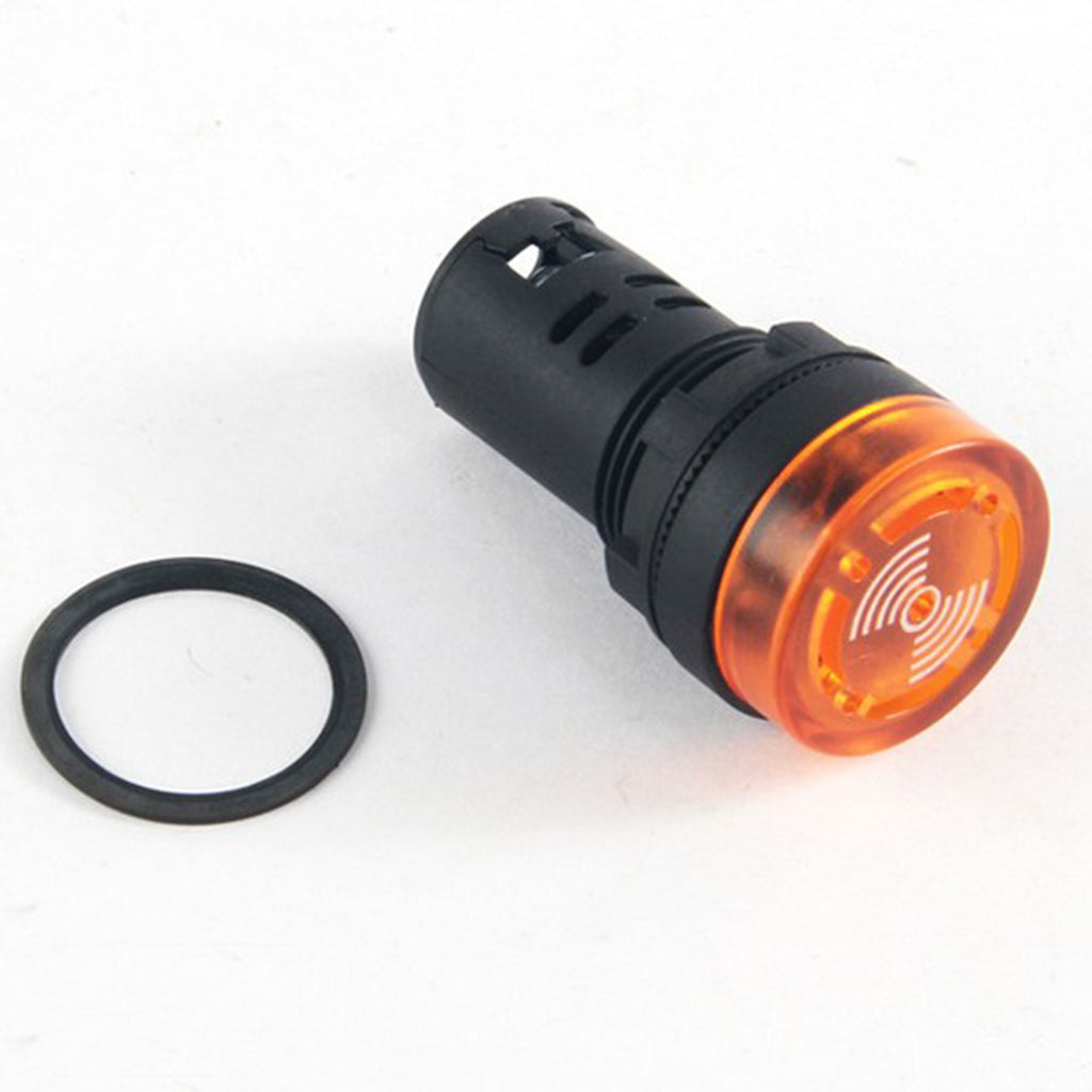 Buzzer Lamp AD16 22SM LED Flash Alarm Indicator Signal Lamp With Buzzer 220V AC, Yellow