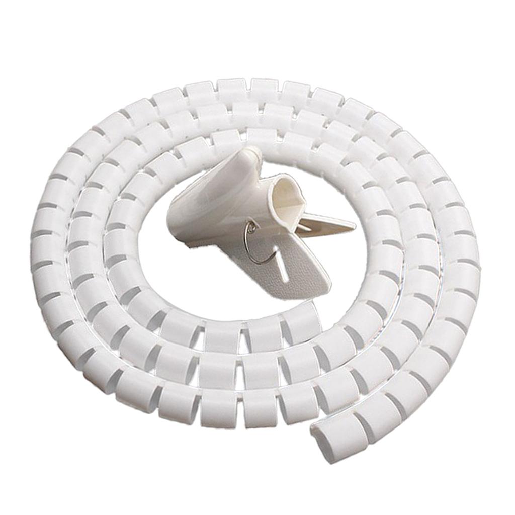PE-Cable-Sleeve-Cable-Bundler-Management-Cord-Organizer-System-White