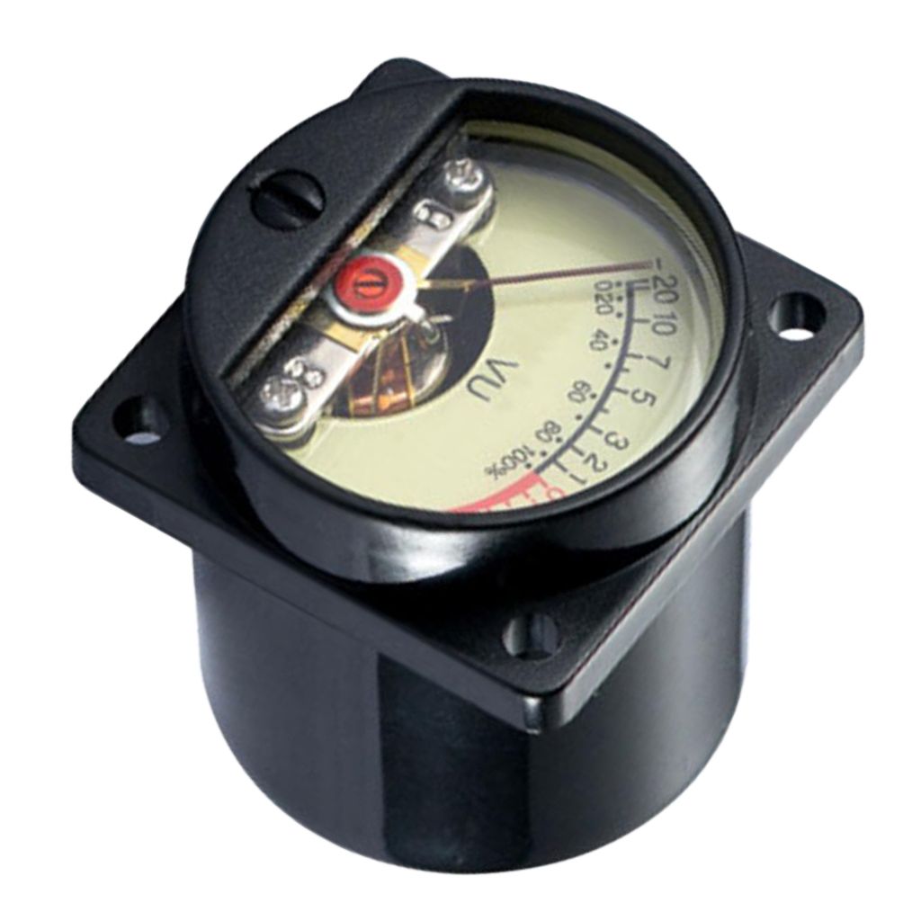 High Precision VU Panel Meter VU Audio Level Amp with Warm Back Light Black