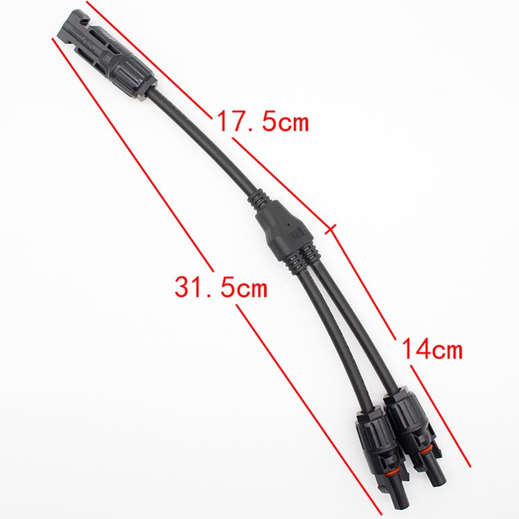 MC4 Solar Panel Cable Y Branch Connector Adapter Splitter Combiner Parallel