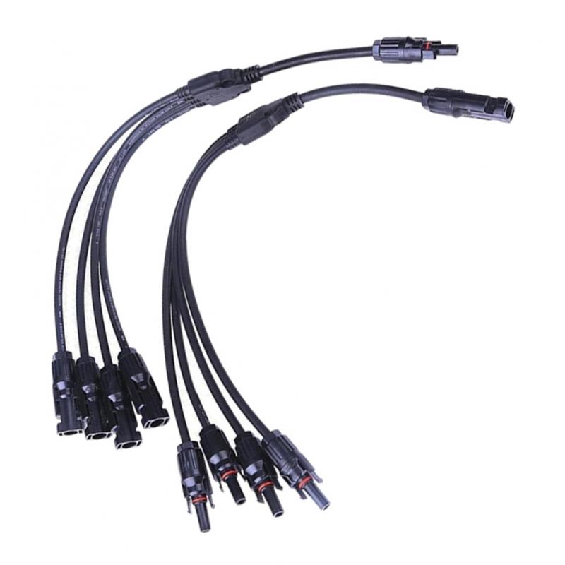 MC4 Solar Panel Cable Y Branch Connector Adapter Splitter Combiner 4 to 1
