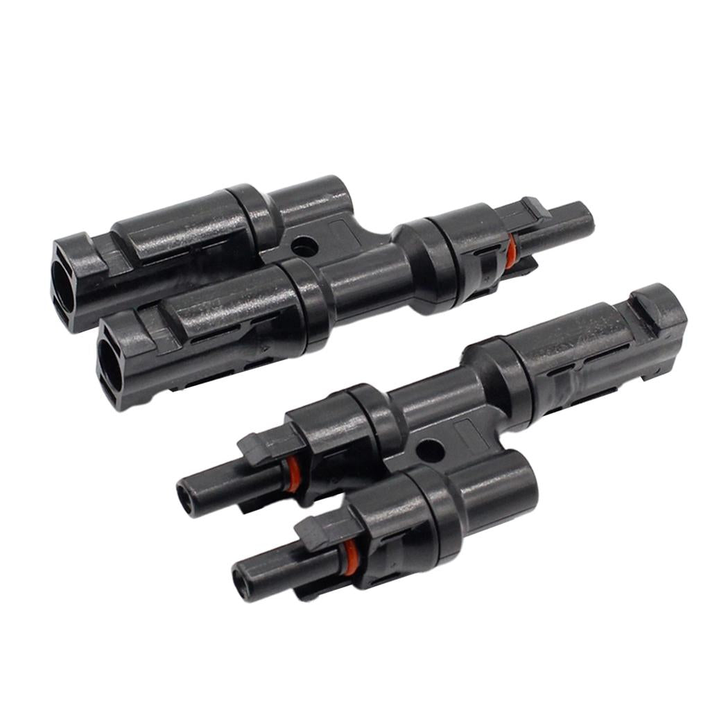 MC4 Solar Panel Cable Branch Connector Adapter T Type MMF+FFM Cable
