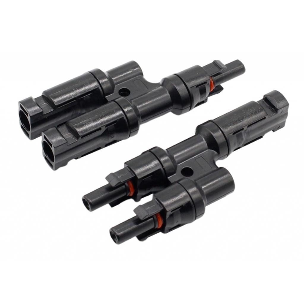 MC4 Solar Panel Cable Branch Connector Adapter T Type MMF+FFM Cable