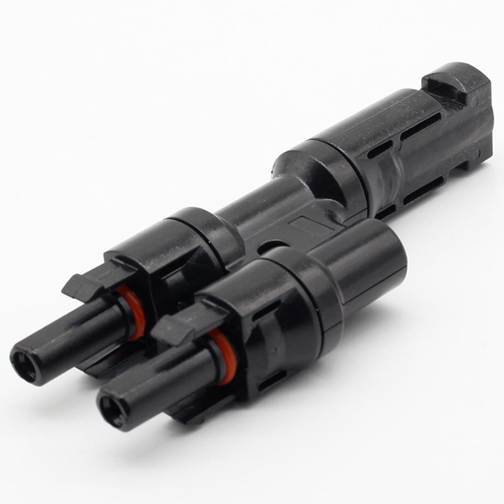 MC4 Solar Panel Cable Branch Connector Adapter T Type MMF+FFM Cable