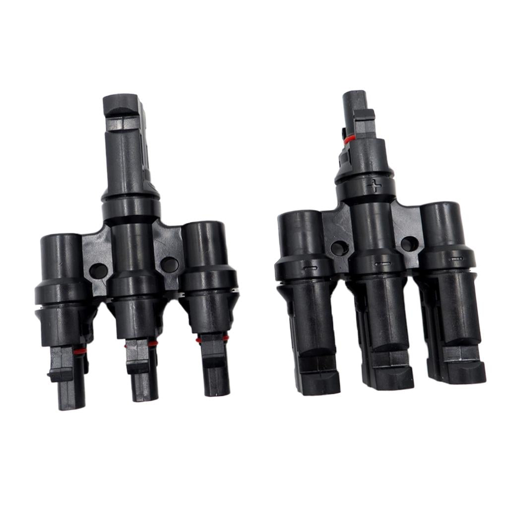 MC4 Solar Panel Cable Branch 3 Way Connector Adapter T Type 3 To 1