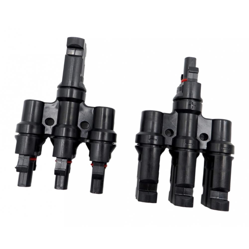 MC4 Solar Panel Cable Branch 3 Way Connector Adapter T Type 3 To 1