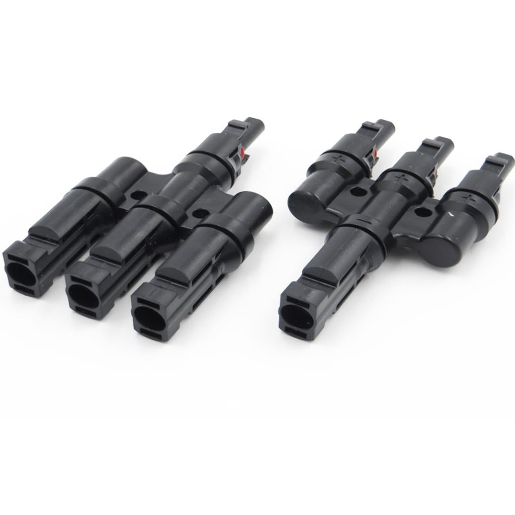MC4 Solar Panel Cable Branch 3 Way Connector Adapter T Type 3 To 1