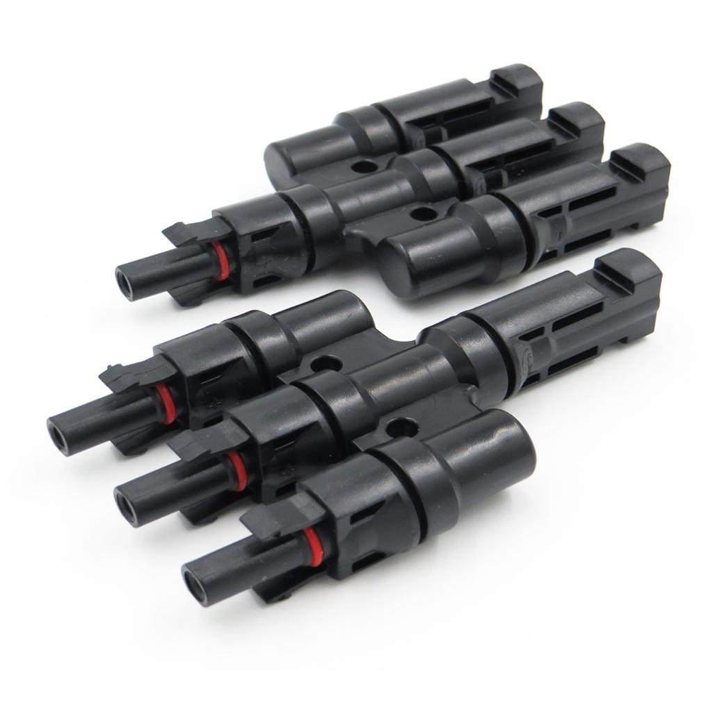 MC4 Solar Panel Cable Branch 3 Way Connector Adapter T Type 3 To 1