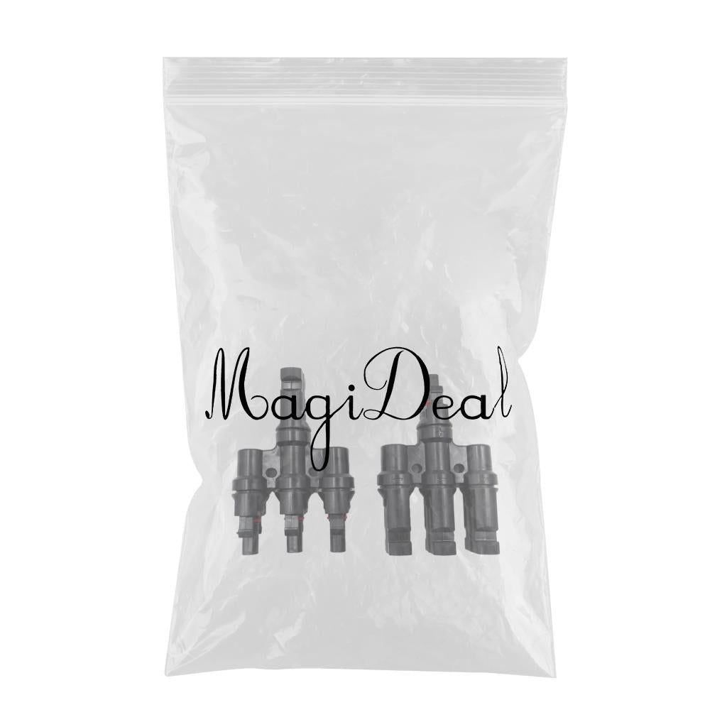 MC4 Solar Panel Cable Branch 3 Way Connector Adapter T Type 3 To 1