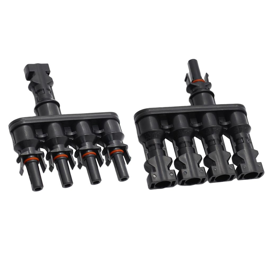 MC4 Solar Panel Cable Branch 3 Way Connector Adapter T Type 4 To 1