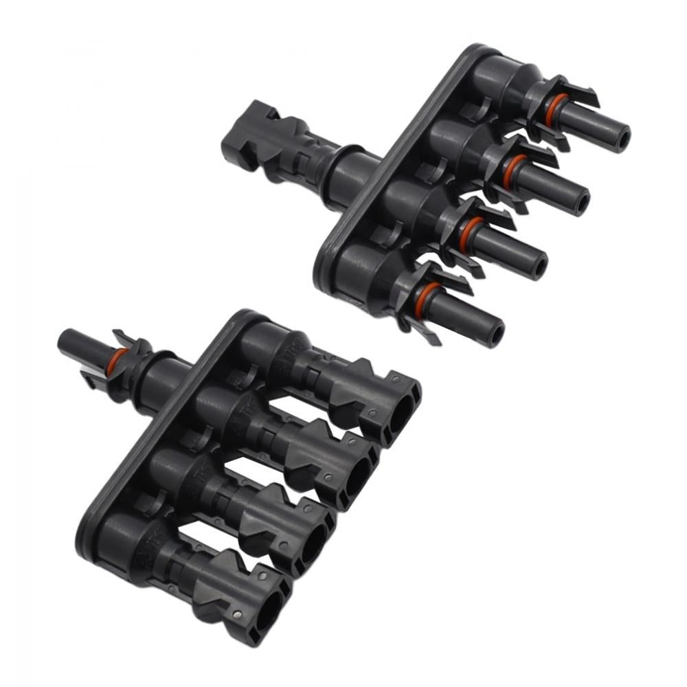 MC4 Solar Panel Cable Branch 3 Way Connector Adapter T Type 4 To 1