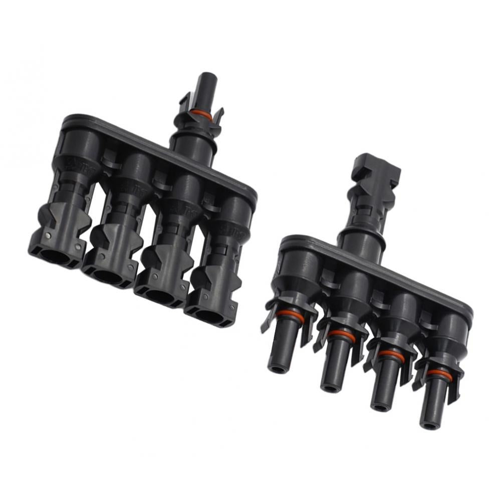 MC4 Solar Panel Cable Branch 3 Way Connector Adapter T Type 4 To 1