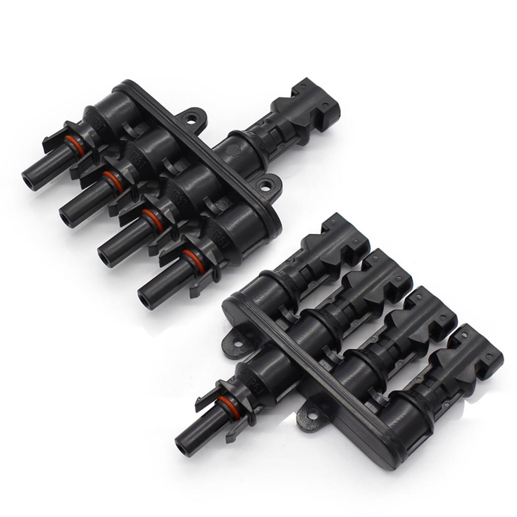 MC4 Solar Panel Cable Branch 3 Way Connector Adapter T Type 4 To 1