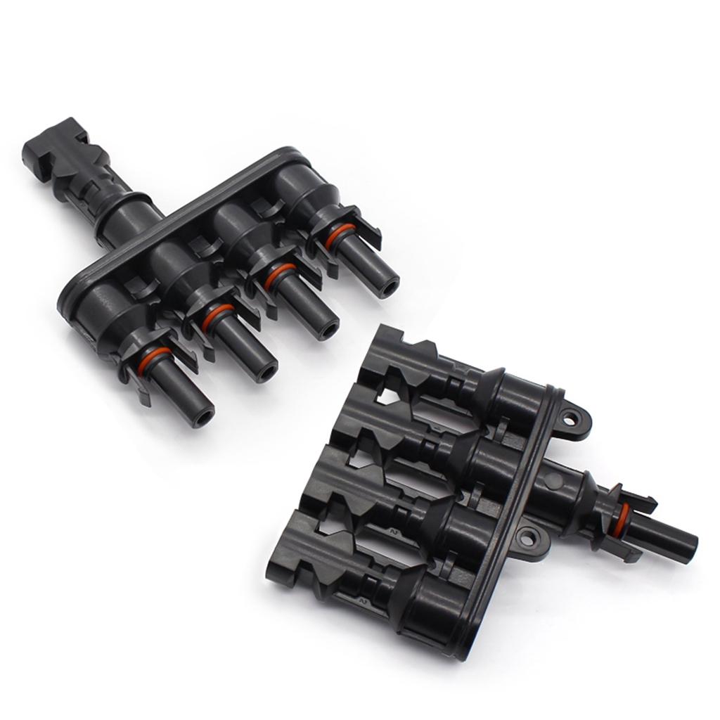MC4 Solar Panel Cable Branch 3 Way Connector Adapter T Type 4 To 1