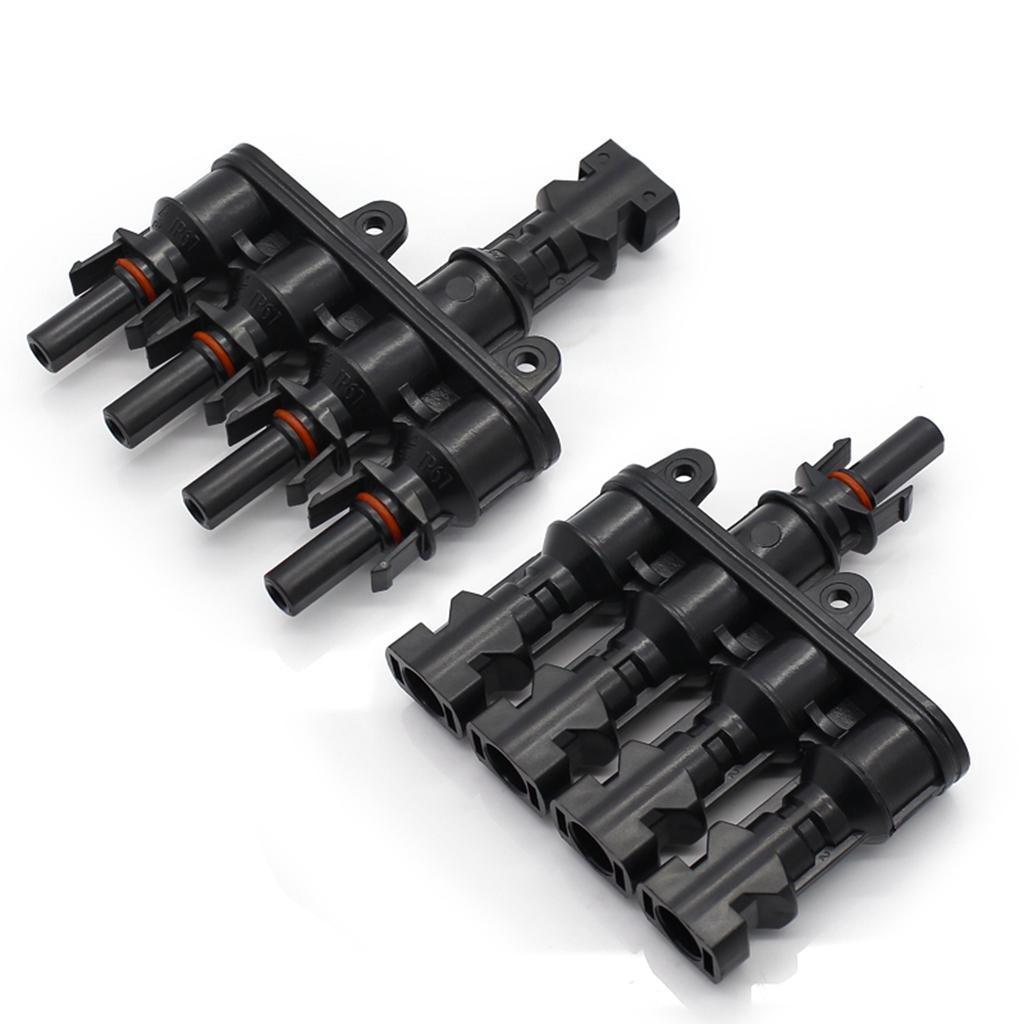 MC4 Solar Panel Cable Branch 3 Way Connector Adapter T Type 4 To 1