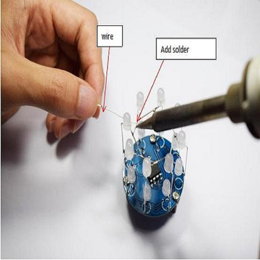 DIY-LED-Cylinder-Kit-Christmas-Star-w/-23-Breathing-Effect-Decor-Green