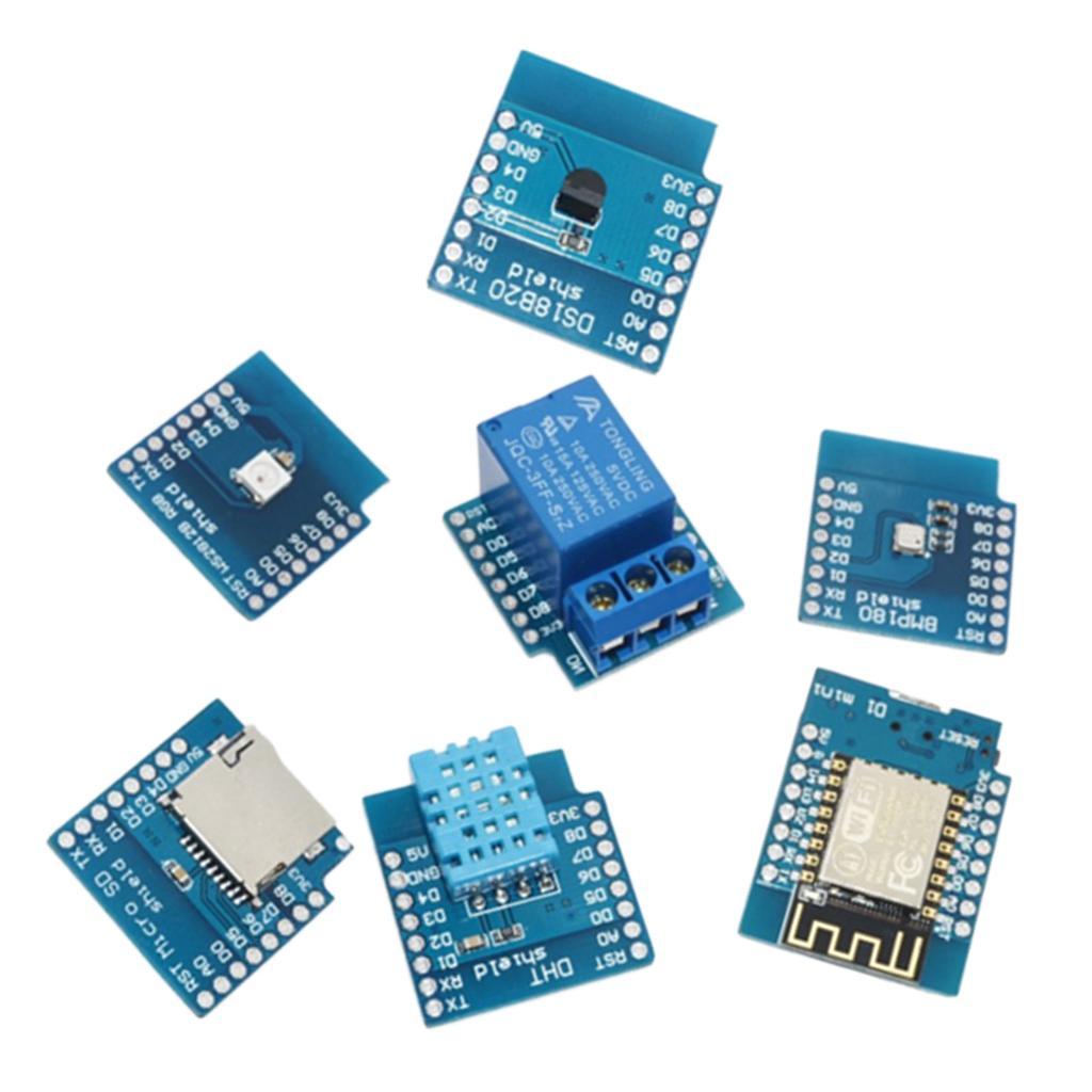 7pc D1 Mini Kit NodeMcu 4M Bytes Lua WiFi Development Board Base on ESP 12F