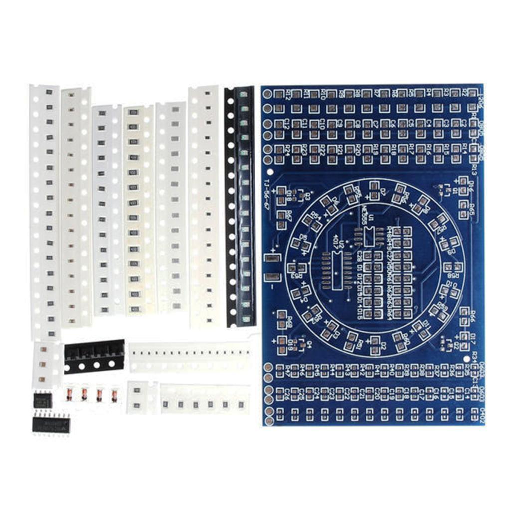 SMD Component Welding Practice Board Soldering Kit Resitor Diode Transistor