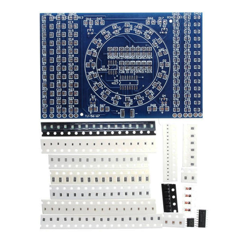 SMD Component Welding Practice Board Soldering Kit Resitor Diode Transistor