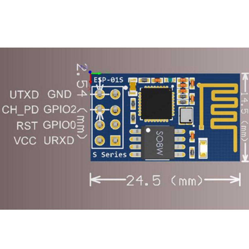 1pc ESP8266 WIFI Wireless Module Transceiver Module ESP 01 w/ 1MB Flash DC
