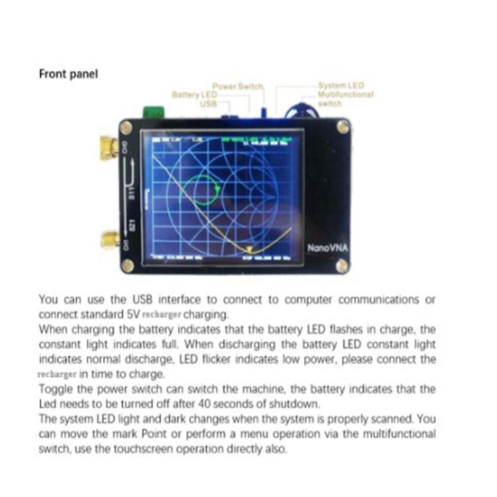 Vector Network Analyzer Digital Touching Screen Shortwave Antenna Analyzer