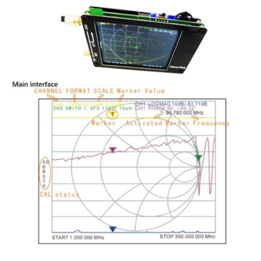 Vector Network Analyzer Digital Touching Screen Shortwave Antenna Analyzer