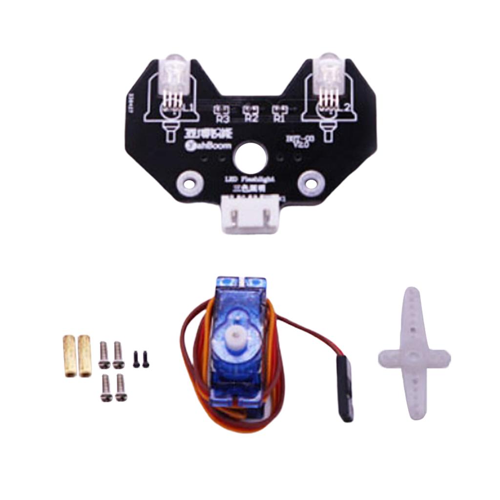 5mm / 10mm RGB LED Module Brightness Light Board 5mm LED Light Servo Mount