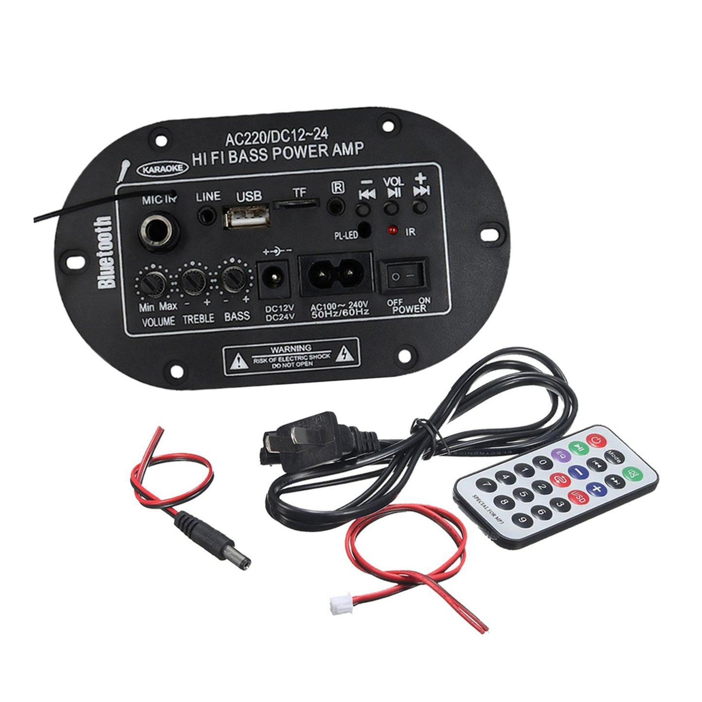 Digital Power Amp Built in Bluetooth Microphone Mono Power Amplifier Board