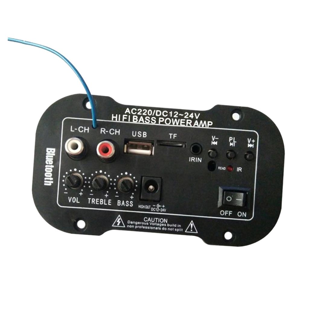Automobile Bass Subwoofer High Power Amplifier Board with Bluetooth 12V24V