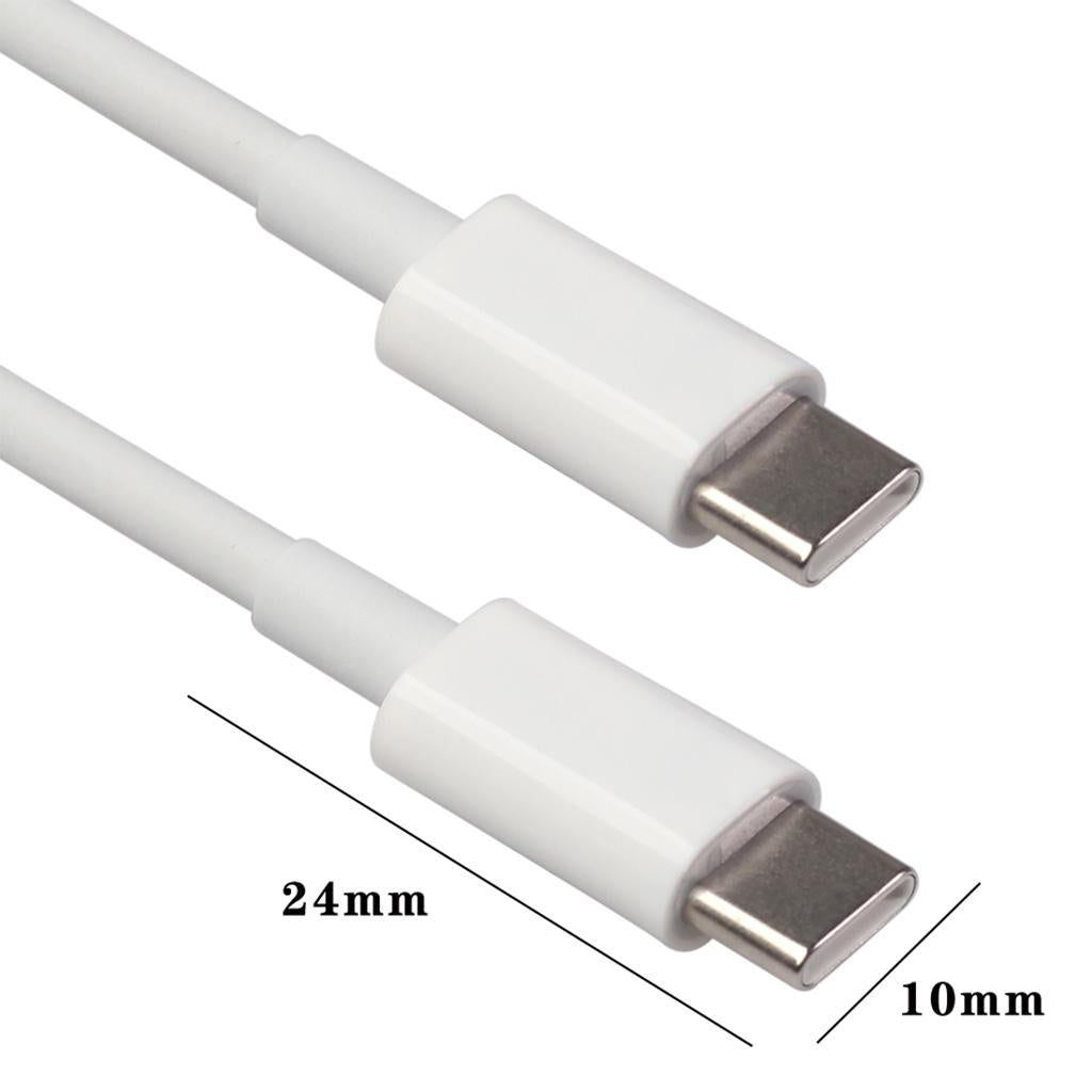 100W TYPE C Male to Male Cable PD Charger Solder Plug for HP PC Laptop 2m
