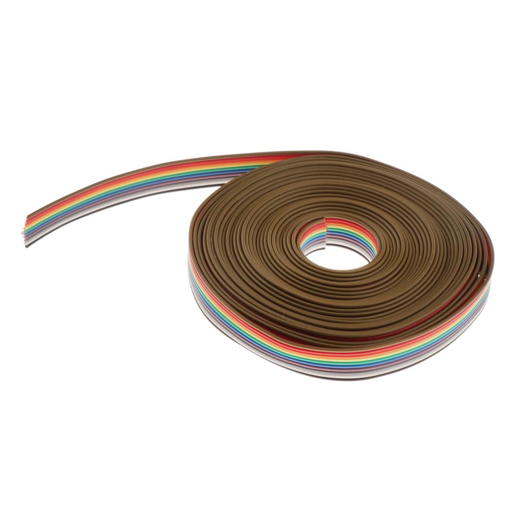10P Rainbow Ribbon Cable 5M 1CM