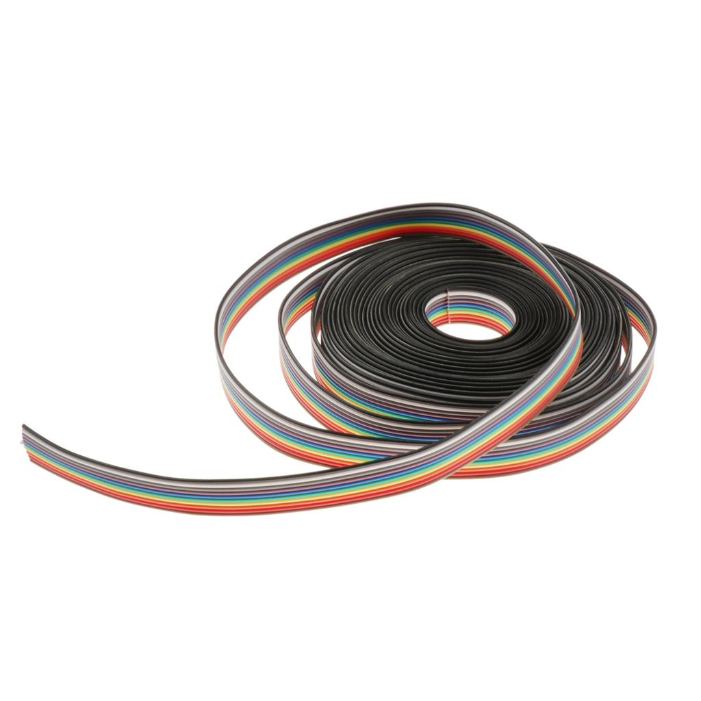 10P Rainbow Ribbon Cable 5M 1CM