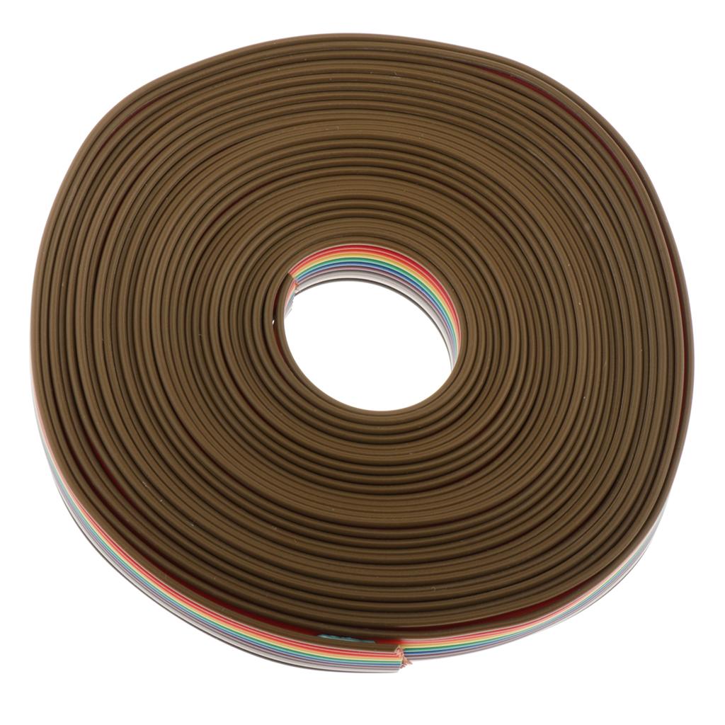 10P Rainbow Ribbon Cable 5M 1CM