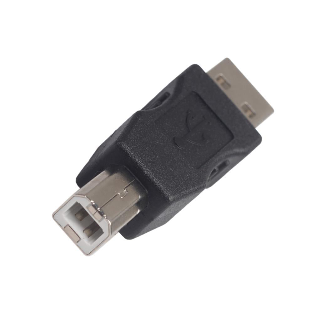2x USB Printer Port Type A Male USB Type B Male Connector Adapter Converter