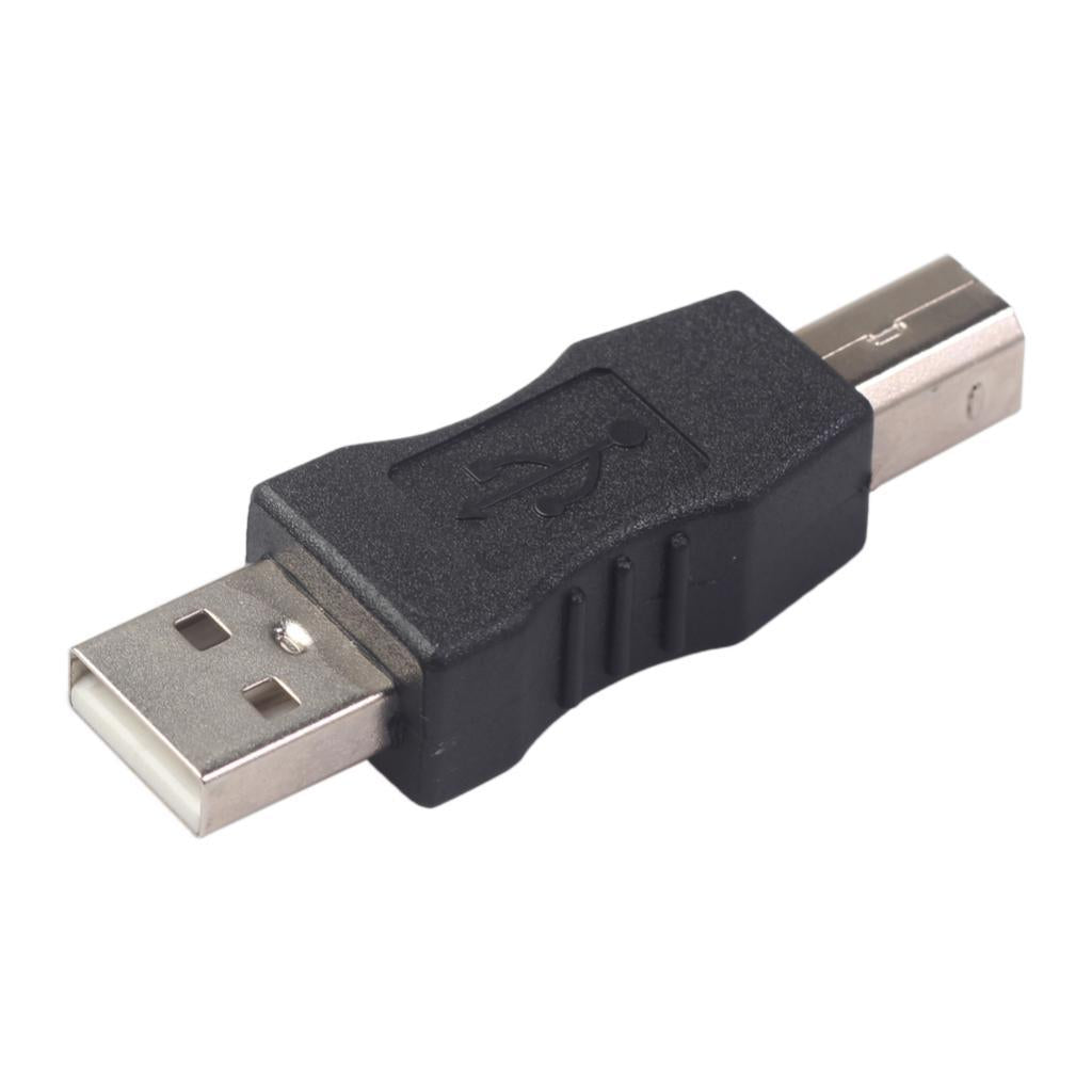 2x USB Printer Port Type A Male USB Type B Male Connector Adapter Converter