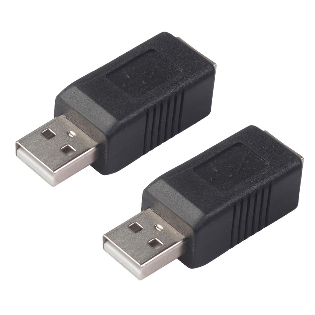 2xUSB Printer Port Type A Male USB Type B Female Connector Adapter Converter