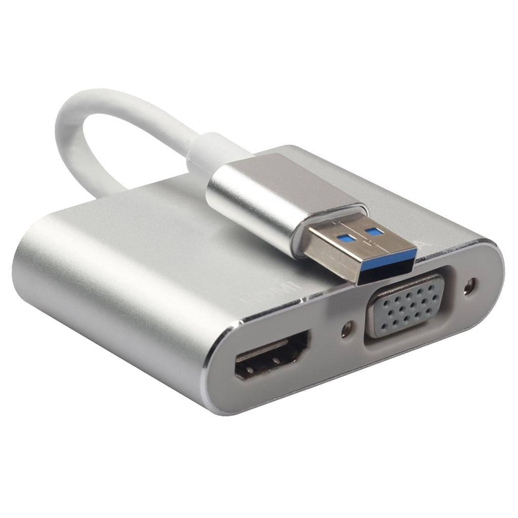 USB 3.0 to HDMI / VGA HDTV Adapter Cable External Graphics Card Converter