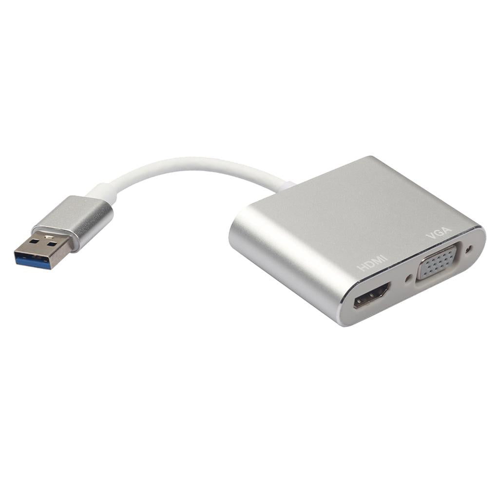 USB 3.0 to HDMI / VGA HDTV Adapter Cable External Graphics Card Converter